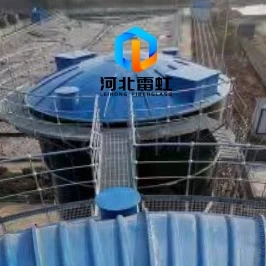 GRP Covers Installed On Sewage Enamel Tanks For Odor Control And Long-Term Pr...